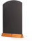 Chalkboards UK WC123F Tischplatte Kreidetafel mit Sockel, Holz, Eiche dunkel A3, 42 x 30 x 4 cm