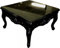 Casa Padrino Barock Beistelltisch Schwarz 80 x 80 cm - Couch Tisch - Couchtisch - Wohnzimmer Tisch