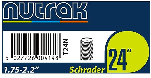 Nutrak 24 x 1.75-2.125 inch Schrader inner tube