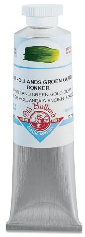 Old Holland : New Masters Classic Acrylic Paint : 60ml : Old Holland : Green:Gold Deep