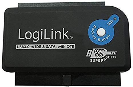 Logilink AU0028A Adapter USB 3.0 zu IDE & SATA mit OTB Funktion