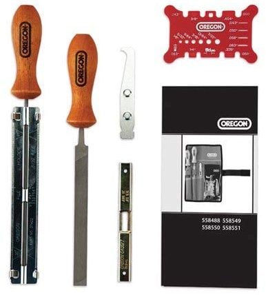 Oregon 558551 Sharpening Kit in Tool Roll for 7/32 - 5.5mm Chainsaw Chains by Oregon