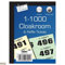 Garderobenmarken und Lotterietickets, 1–1000, 4 Stück