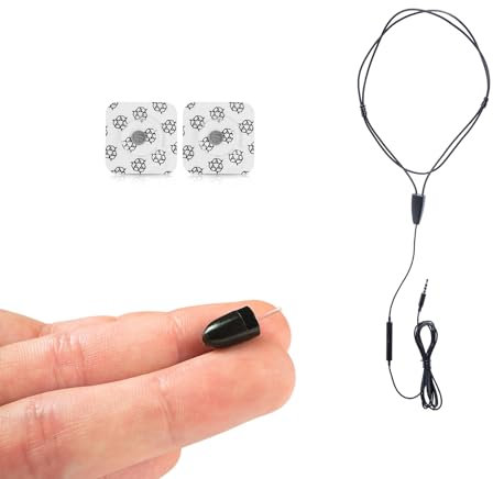 CooMax Auricolari Spia Nascosto Vip Pro Auricolare Invisibile con Microfono in Cavo Telefono per Esami - Mini Cuffia Spia Invisibili Piccolo Copiare (Auricolari Spia Vip Pro UltraMini)