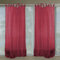 HongYa Gardine Mit Knoten Voile Durchsichtig 1er-Pack Vorhang BxH:140x145cm