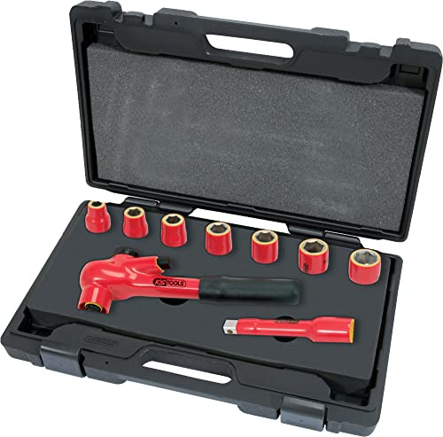 KS Tools 117.0600 1/2 Isolierter Steckschlüssel-Satz, 9-tlg.