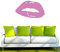 WANDTATTOO w498 Sexy Frau Lippen Wandaufkleber 96x56 cm flieder - Dekoration Fensterfolie - Wandaufkleber - Kinderzimmer Wohnzimmer Schlafzimmer Küche Badezimmer Büro Hotel