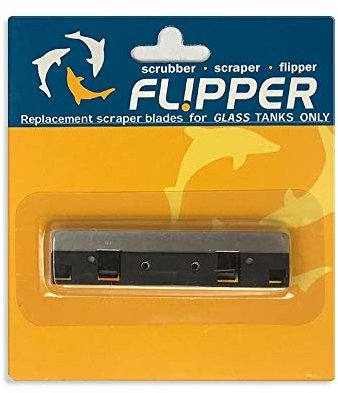 Flipper Aquarium Algae Magnet Cleaner Stainless Steel Replacement Blades (Double Pack)