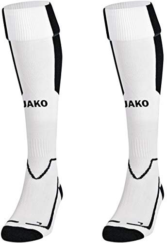 JAKO Unisex Stutzenstrumpf Lazio, Weiß/Schwarz, 35-38