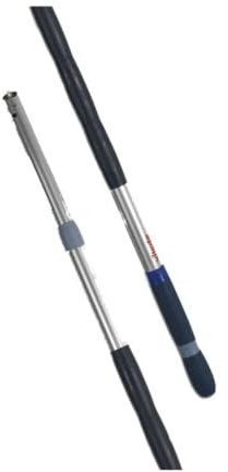 VILEDA Manche télescopique en aluminium - Diamètre 3 cm, longueur 100 à 180 cm coloris inox bleu