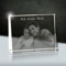3Dglas Photo gravée au Laser dans Verre de Cristal (2D) | Dimensions : 80 x 60 mm (Petite) | Forme : Cadre Photo (Plat, Tient Seul Debout)