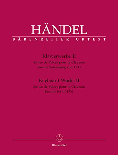 Keyboard Works Volume 2 HWV 434-442 Second Set of 1733. Suites de Pieces pour le Clavecin