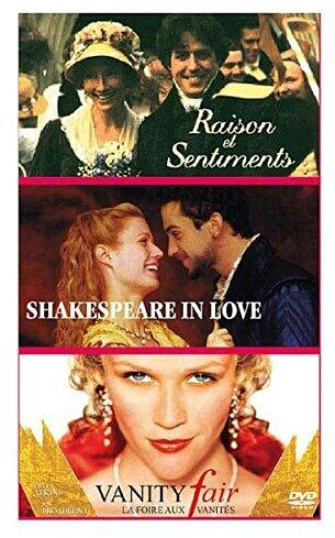 Raison et sentiments / Shakespeare in love / Vanity fair, la foire aux vanités - Tripack 3 DVD
