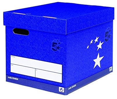 5 Star Elite Superstrong Archive Storage Box Foolscap Blue [Pack 10]