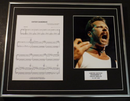 Metallica / Songblatt & Foto Display / Limited Edition / Enter Sandman