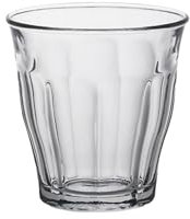 Duralex 1025AC04C0111 Picardie Quatre Trinkglas, Wasserglas, Saftglas, 160ml, Glas, transparent, 4 Stück