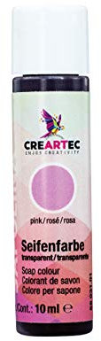 CREARTEC Natürliche Seifenfarbe Opak - Seifenherstellung/Seifenkreationen - Farbe: Pink - Inhalt: 10ml - Made in Germany