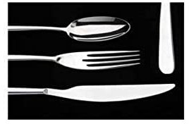 PINTI - Juego de 12 cucharas de Acero Inoxidable para Fruta Privilege, Utensilios y Cubiertos de Cocina