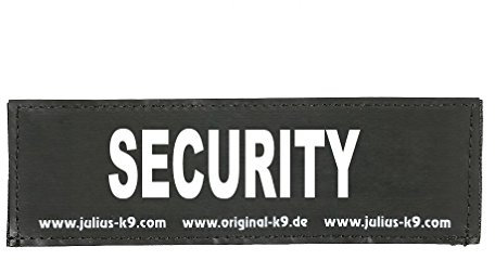JULIUS K-9 Klettaufschrift, Security, klein, Schwarz