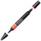Winsor & Newton  ProMarker  0203449 - Professioneller Layoutmarker - 2 Spitzen, fein & breit für Zeichnungen, Design & Layouts - Orange