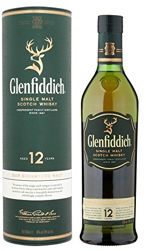 Glenfiddich 12 Years Old Single Malt Scotch Whisky, 700ml