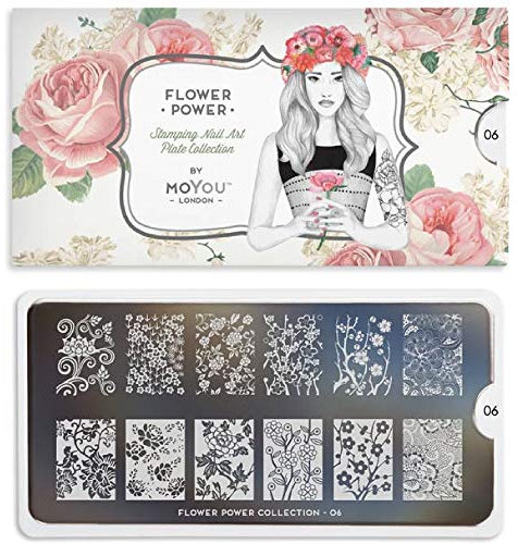 MoYou-London Schablone Flower Power Collection 06