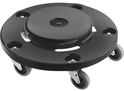 Rubbermaid Commercial Products Brute® Transportroller für Brute® Behälter, kompatibel mit 90 l, 145 l, 200 l und 250 l Varianten, schwarz | FG264000BLA
