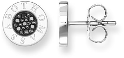 Thomas Sabo Ohrstecker Classic Pavé Schwarz 925 Sterling Silber H1547-051-11