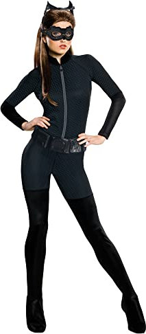 Rubie‘s Offizielles Catwoman-Kostüm für Damen, Dark Knight Rises, Größe 14 - 16 , Brustumfang 101,6 cm - 106,7 cm, Taille 88,9 cm - 96,5 cm Halloween