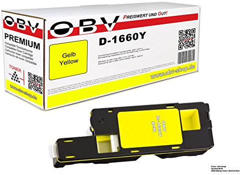 OBV Kompatibel Toner ersetzt Dell 593-11131 XY7N4 für C1660 C1660w - gelb 1000 Seiten
