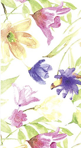 Mitteldecken Lucy – Gemalte Blumen/Blumen aus Airlaid 80x80cm