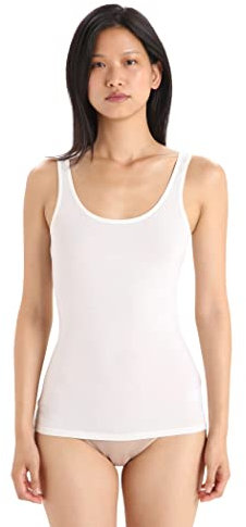 Icebreaker Damen Siren Tank Top - Sporttop Damen - Merinowolle Unterwäsche - Snow, XL
