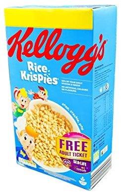 Kellogg's Rice Krispies Breakfast Cereal Box, 510g