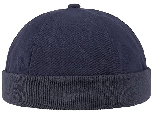 Hutshopping Cotton Dockercap Herren | Mütze aus 100% Baumwolle | Docker in Einheitsgröße (54-61 cm) | Cap mit Klettverschluss | Hafenmütze in Verschiedenen Farben | ganzjährig Tragbar, Blau, Einheitsgröße