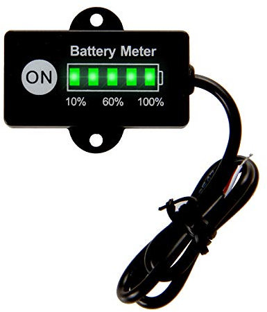 Runleader LED-Batterie-Kraftstoffanzeige, DC12V / 24V, Echtzeit-Anzeige der Batteriekapazität, anwendbare Blei-Säure-Batterie, Bildschirm ein Club-Gabelstapler-Gaswäscher-Bodenpflegegeräte.