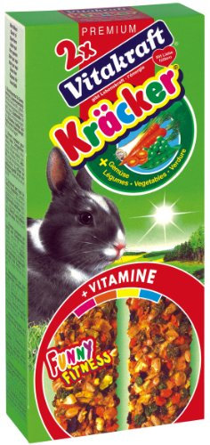 Vitakraft Zwergkaninchen Kräcker Gemüse, 10er Pack (10 x 112 g)