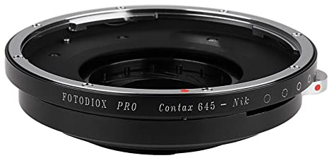 Fotodiox Pro Lens Mount Adapter Compatible with Contax 645 Lenses on Nikon F-Mount Cameras