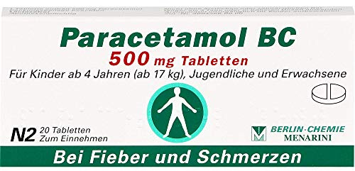 Paracetamol BC 500 mg Tabletten, 20 St. Tabletten