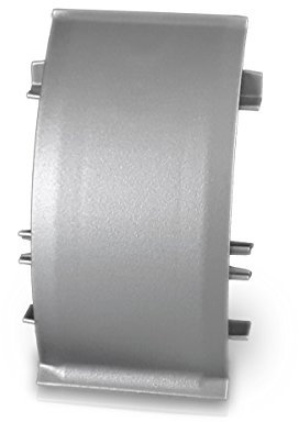 1 Paar Längenverbinder für Kabelkanal Sockelleiste in ALU Dekor