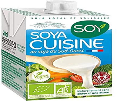 Crème liquide soja, 20cl, Soy