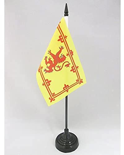 AZ FLAG - Tischflagge Schottland Königlich - 15x10 cm - Schottische Tischfahne 10 x 15 Cm - Flaggen