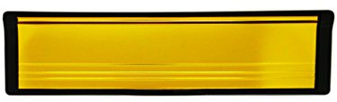 10 Inch Panel Door Letterbox Gold