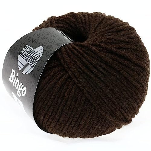 LANA GROSSA Bingo | Extrafeine Merinowolle waschmaschinenfest und filzfrei | Handstrickgarn aus 100% Schurwolle (Merino extrafein) | 50g Wolle zum Stricken & Häkeln | 80m Garn FB 33