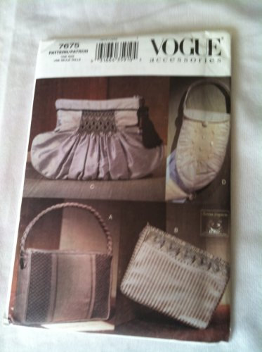 Vogue Zubehör Schnittmuster Abend Taschen # 7675