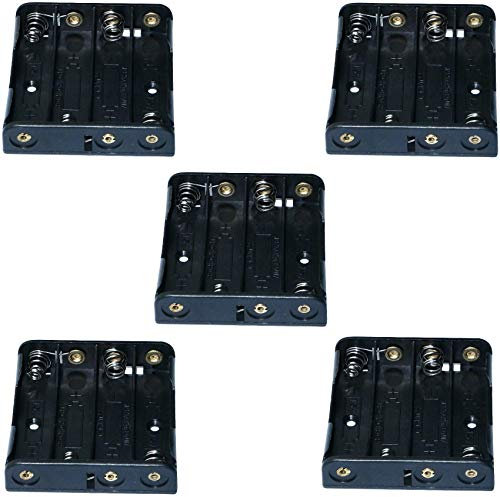AERZETIX - C3427-5 x Batteriehalter - 4xAAA LR03 - für 4 batterien - oder akkus Steckdose Rahmen
