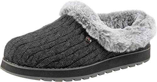 Skechers Damen Keepsakes - Ice Angel Low-Top Slipper, Charcoal, 40 EU