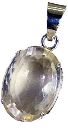 RIYO Edelsteine Frauen Citrin antik Silber schmuck Hill Tribe anhänger gelb n½