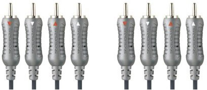 Cable RCA 4 x mâles 4 x mâles 5.0m