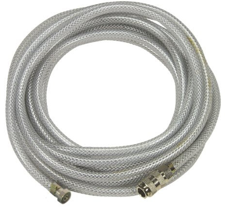 Mecafer 126006 Tuyau translucide tressé sortie baïonnette + Coupleur 6 x 11 7,5 m