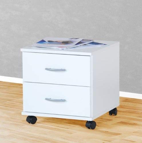 Möbeldesign Team 2000 Rollcontainer Bürocontainer Schubcontainer Nachtschrank weiß -4